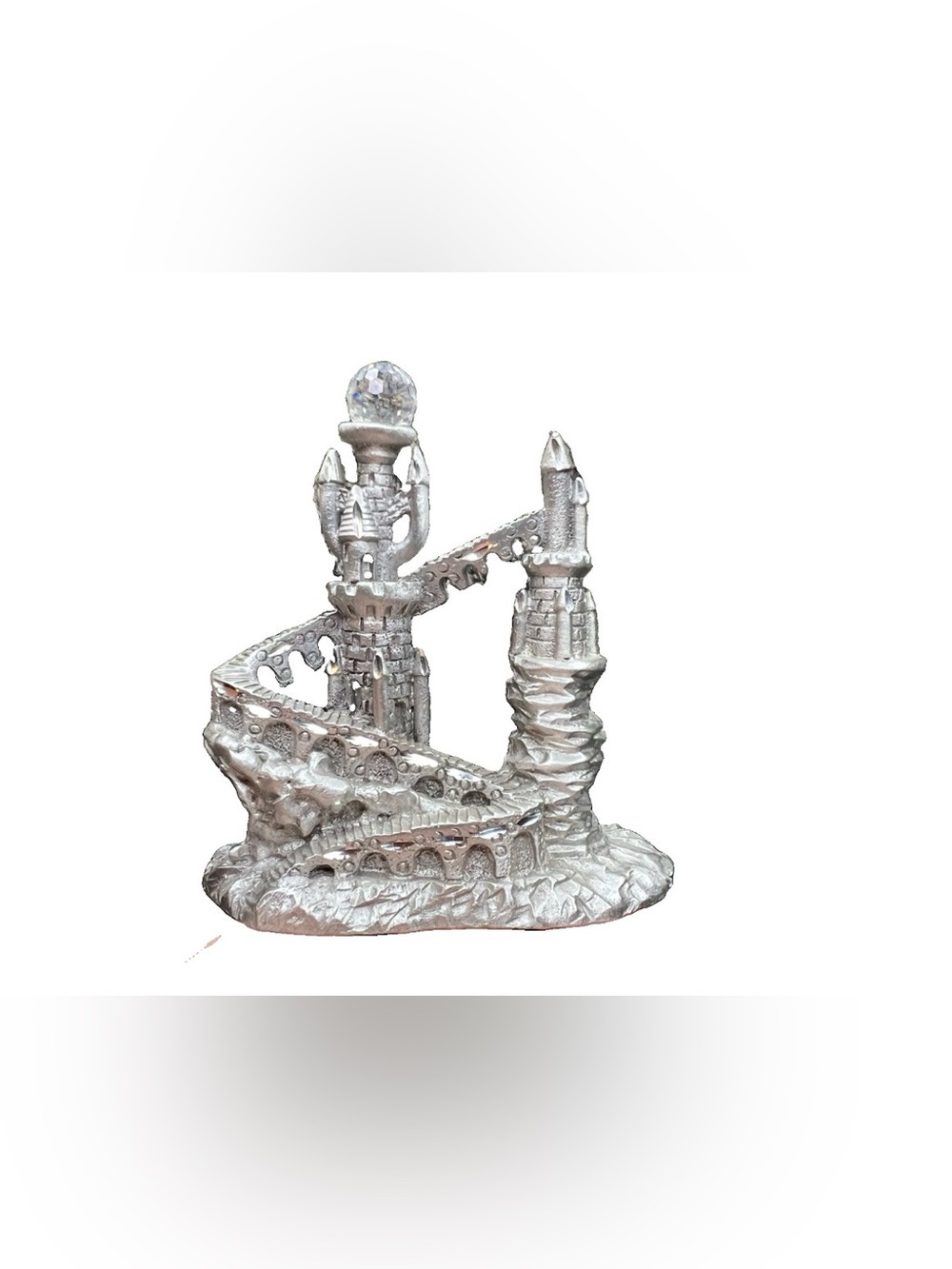Vtg Spoontiques HM1709 Pewter Castle With Winding Staircase Mythical